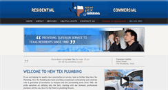 Desktop Screenshot of newtexplumbing.com